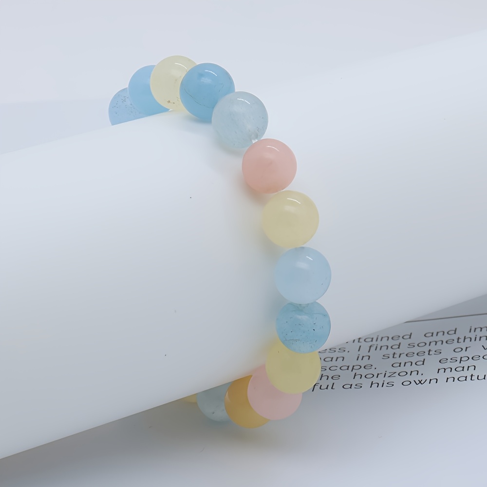 Natural Moonstone Crystal Bead Bracelet, Fresh Ice Cream Charm